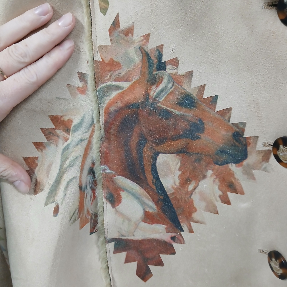 NWT The Trail of Painted Ponies Coat RARE Faux Suede/Fur Size XL - Picture 6 of 9